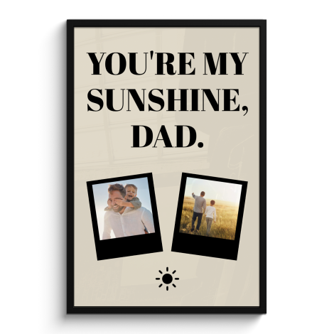 Poster met lijst - You're my sunshine
