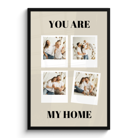Poster met lijst - You are my home