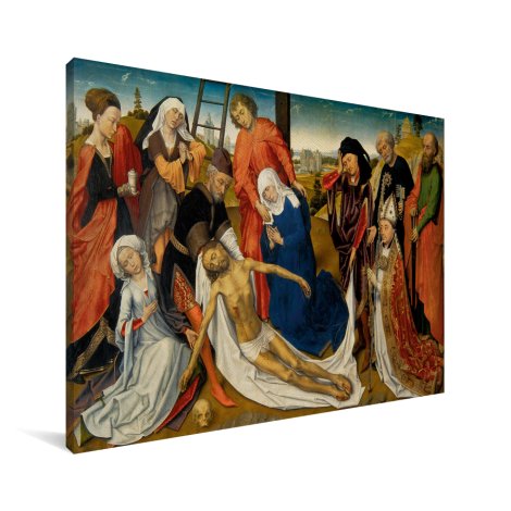 De bewening van Christus - Schilderij van Rogier van der Weyden Canvas