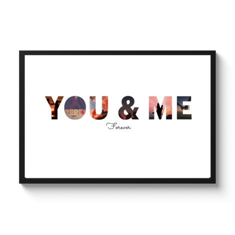 Poster met lijst – You & Me