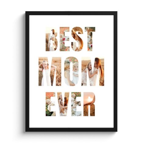 Poster met lijst - Best mom ever