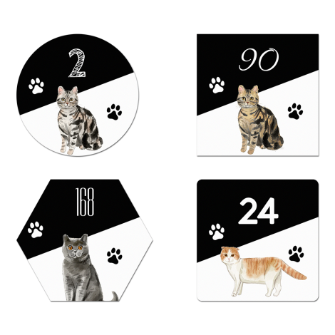 4 voorbeelden naambordje voordeur katten