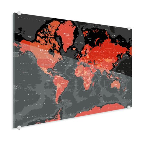 Rood - zwart plexiglas