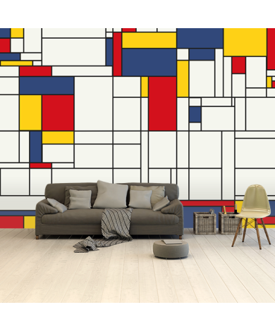 Mondriaan origineel behang