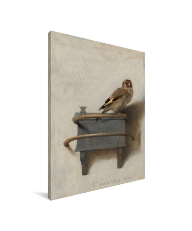 Het puttertje - Schilderij van Carel Fabritius Canvas