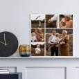 Fotocollage op canvas op witte schouw thumbnail