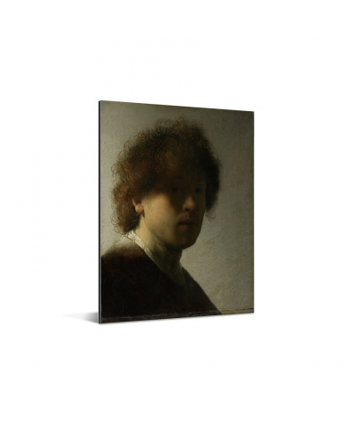 Zelfportret van Rembrandt - Schilderij van Rembrandt van Rijn Aluminium