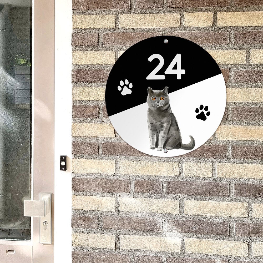 Huisnaambordje katten