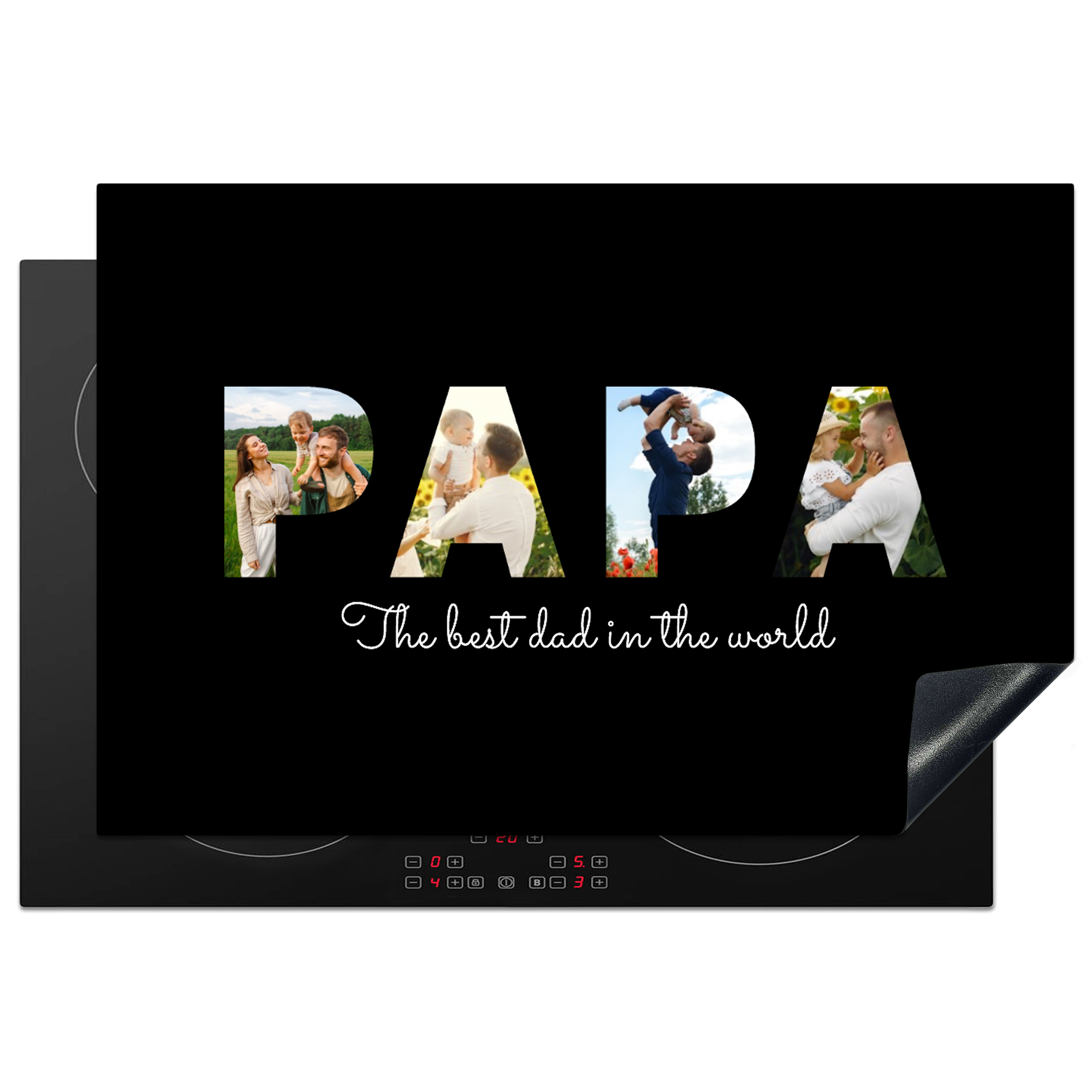 Inductiebeschermer - Papa collage