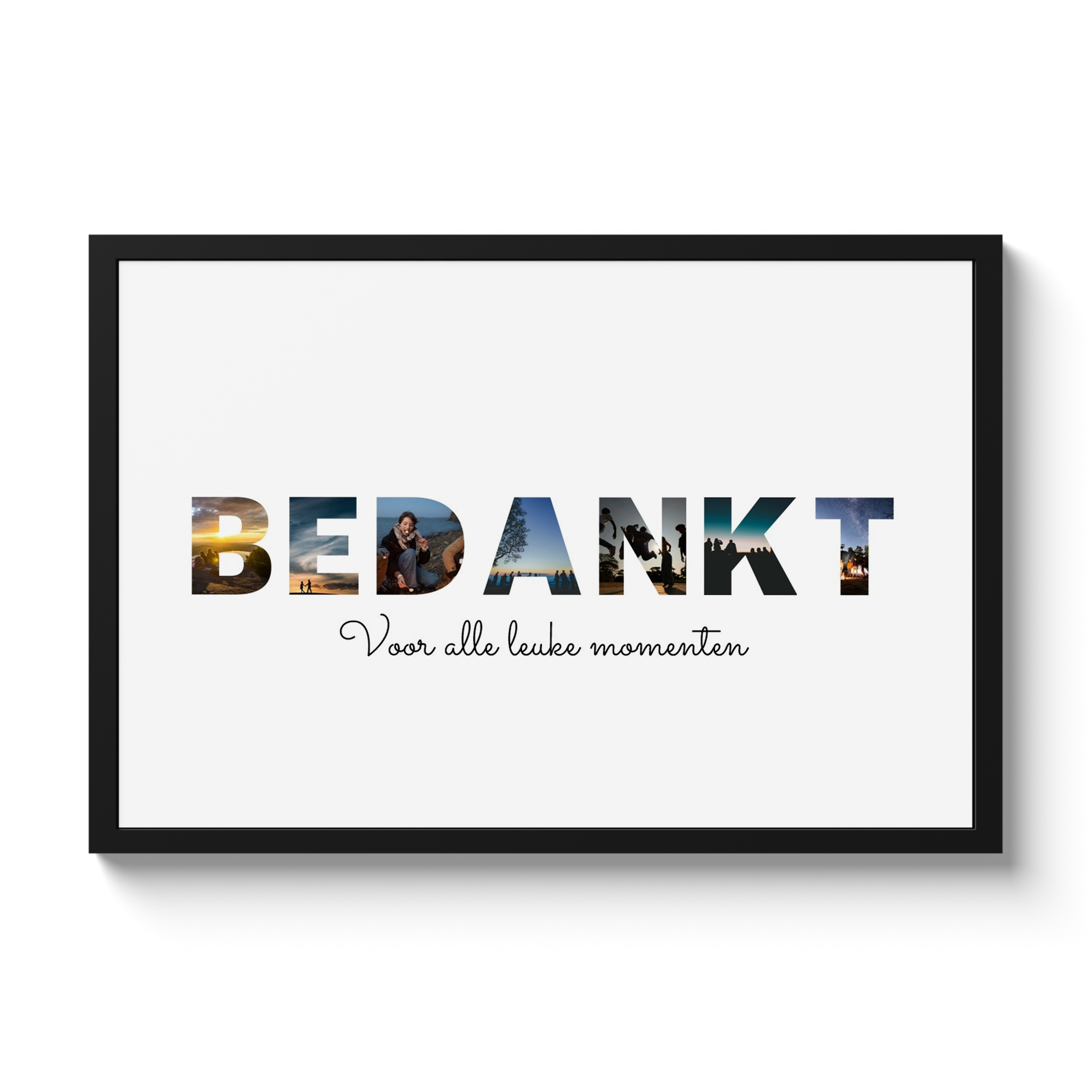 Poster met lijst - Bedankt