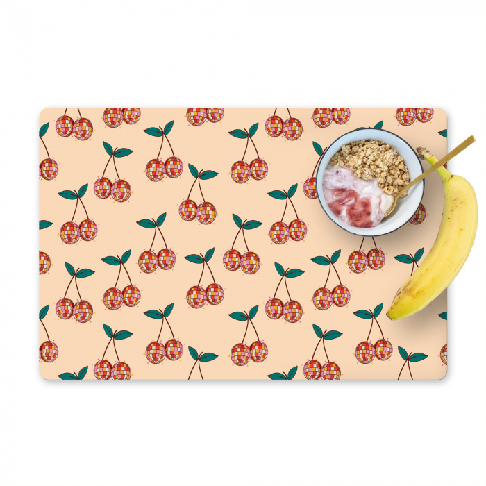 Retro - Disco -  Kers - Multi Placemat vinyl groot 368 -zzzproduct_Kitchenyeah-website