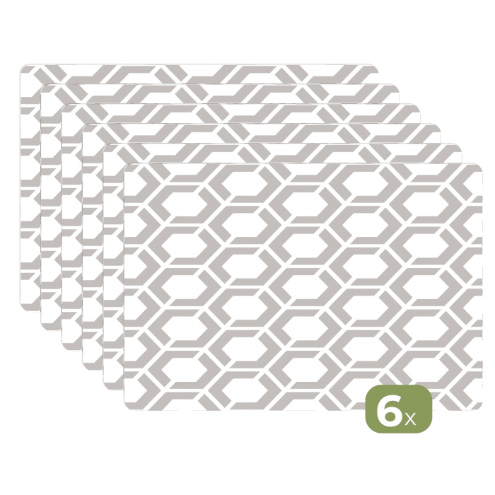 Grafisch - Patroon - Modern - Hexagon Placemat vinyl groot 368 -zzsfeer3_Kitchenyeah-website_NL