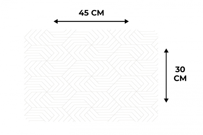 Grafisch - Patroon - Modern Placemat vinyl groot 368 -specs