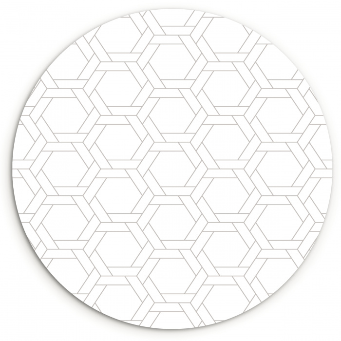 Grafisch - Patroon - Modern Wandcirkel plexiglas middel 852 -3d