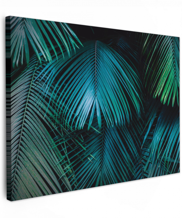Inductie beschermer - Inductie afdekplaat - Tropical - Jungle - Bladeren - Groen canvas 2cm middel -z3d
