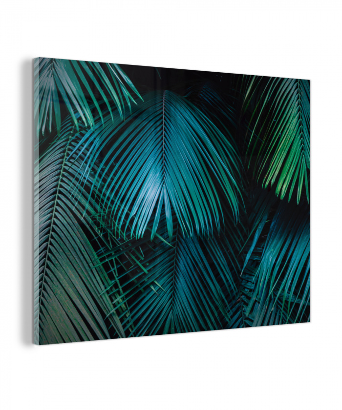 Inductie beschermer - Inductie afdekplaat - Tropical - Jungle - Bladeren - Groen plexiglas 5mm middel -z3d