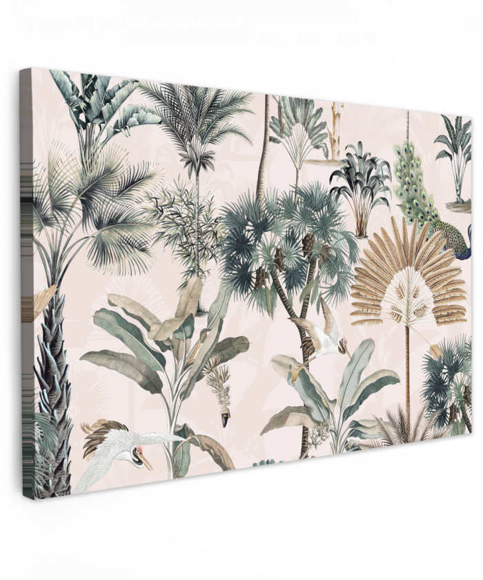 Tropisch - Bomen - Bladeren - Jungle canvas 2cm klein -z3d