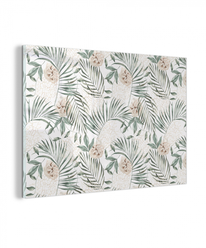 Bohemian - Bloemen - Bladeren - Jungle - Tropical plexiglas 5mm klein -z3d
