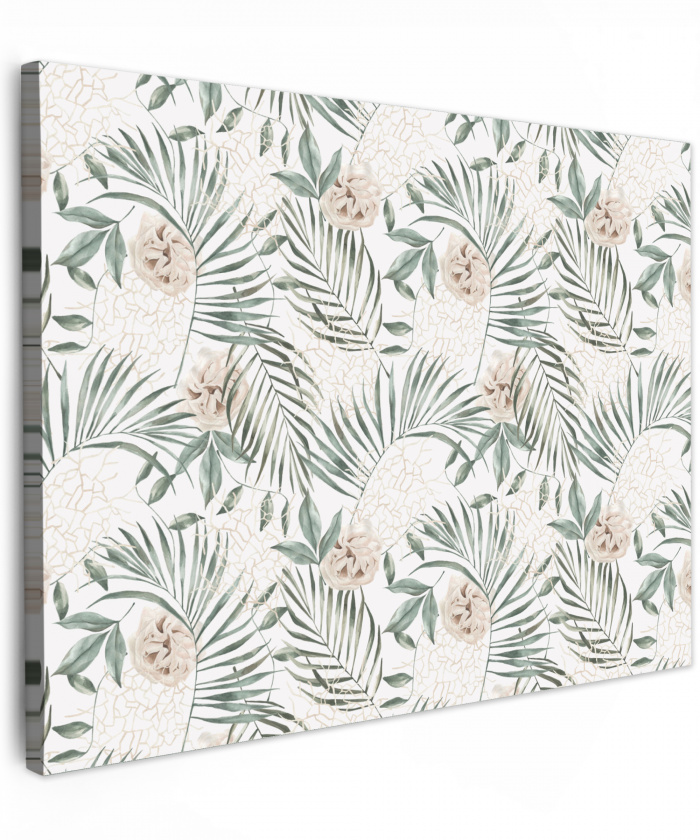 Monstera - Palmblad - Jungle - Tropisch canvas 2cm middel -z3d