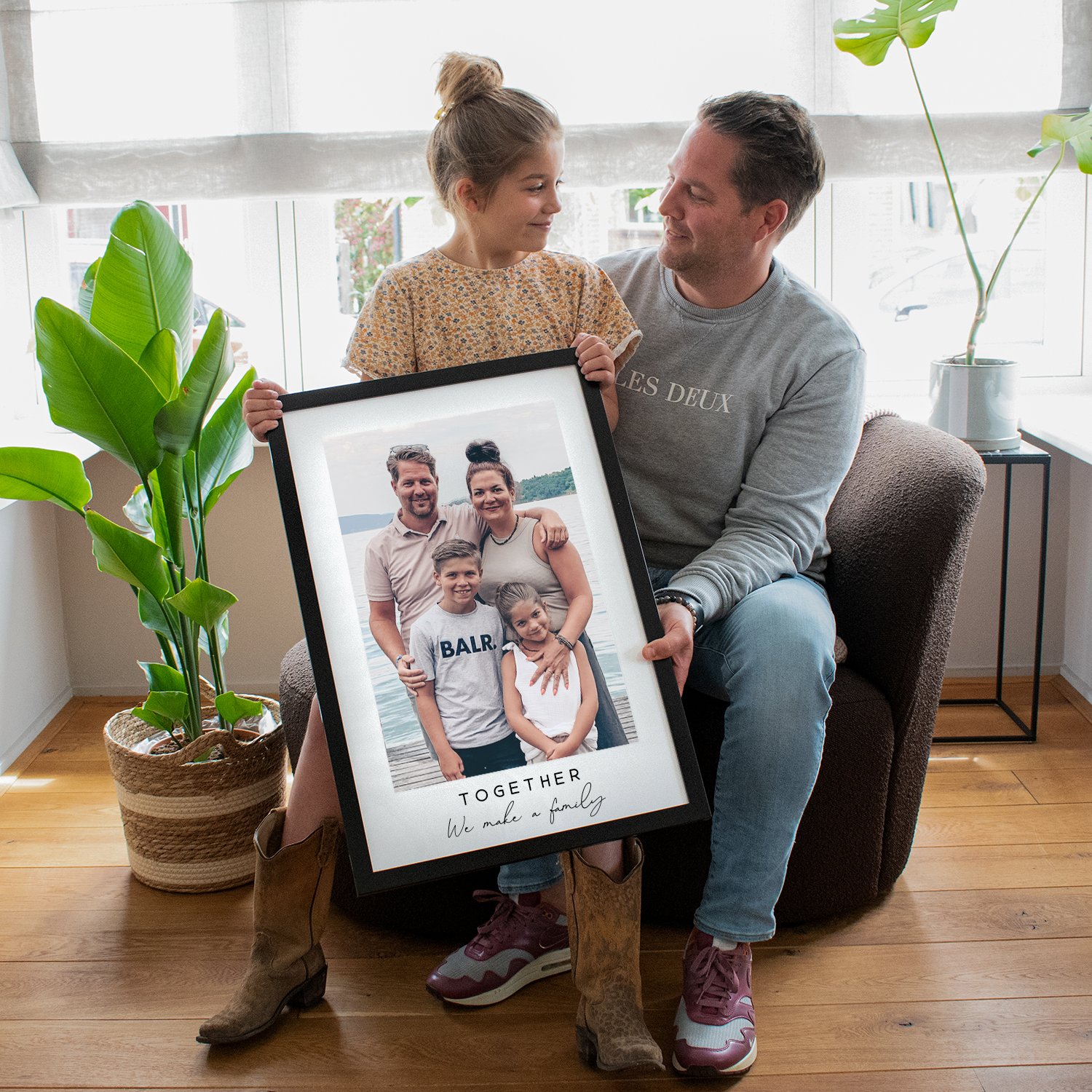Gepersonaliseerde foto in lijst