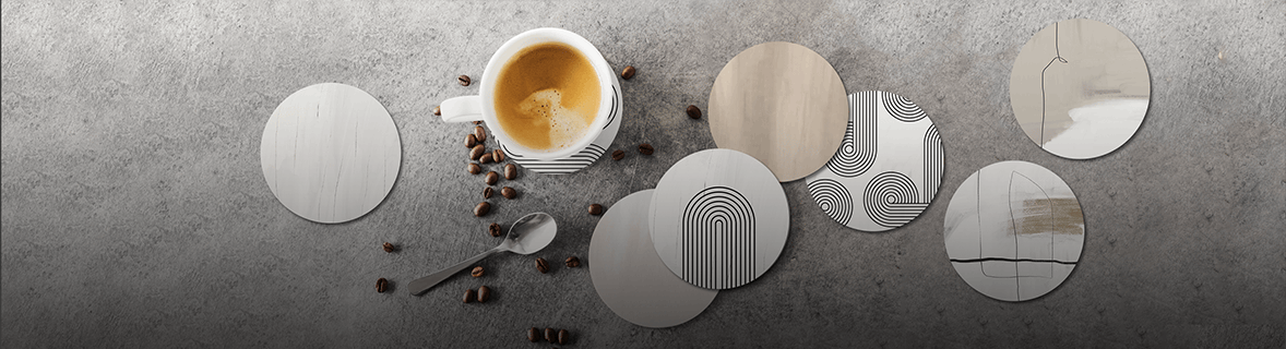 Ronde onderzetter collecties