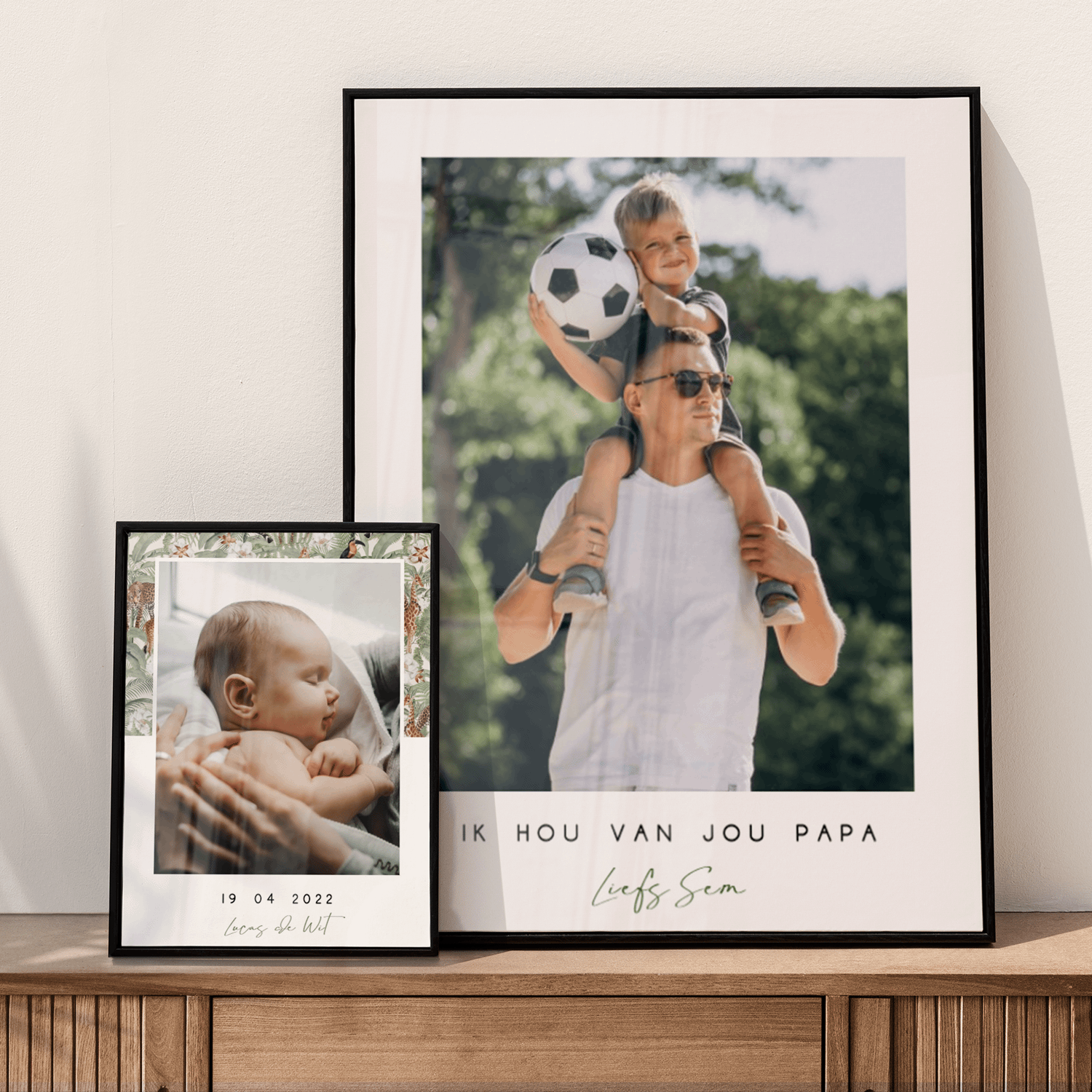 Gepersonaliseerde foto in lijst