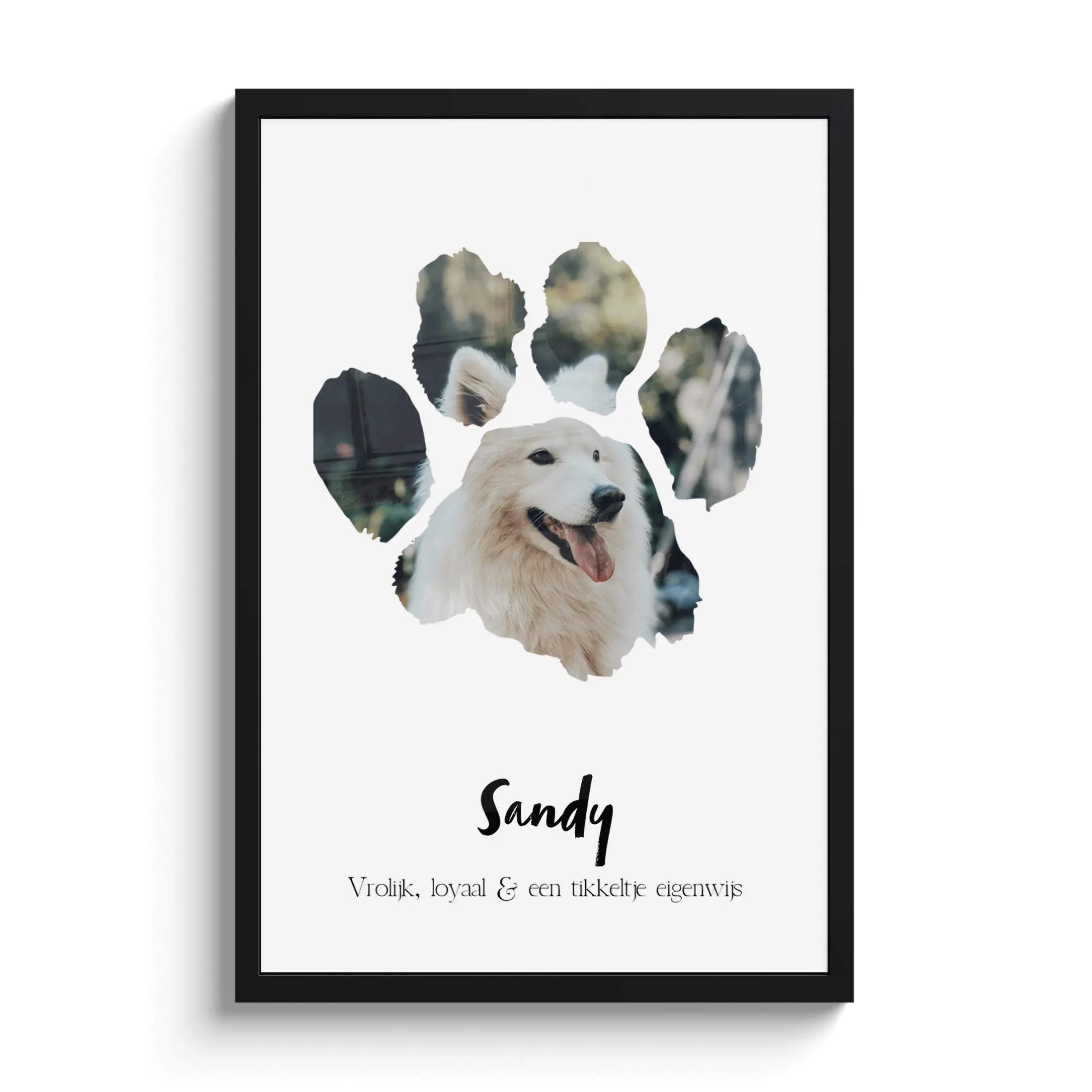 Foto in lijst Dierenpootje