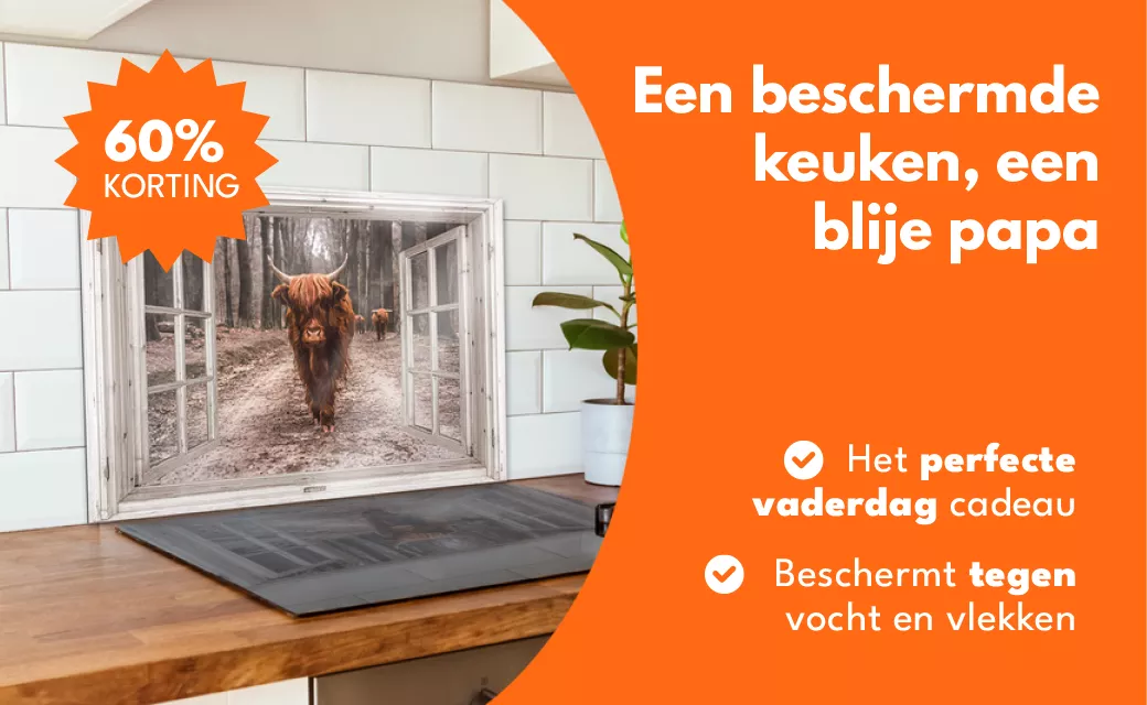 Spatscherm keuken banner mobiel