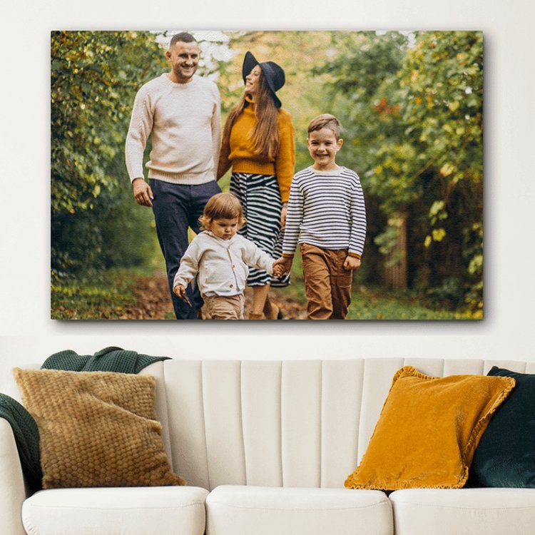 Eigen foto op canvas