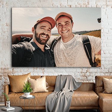 Eigen foto op canvas