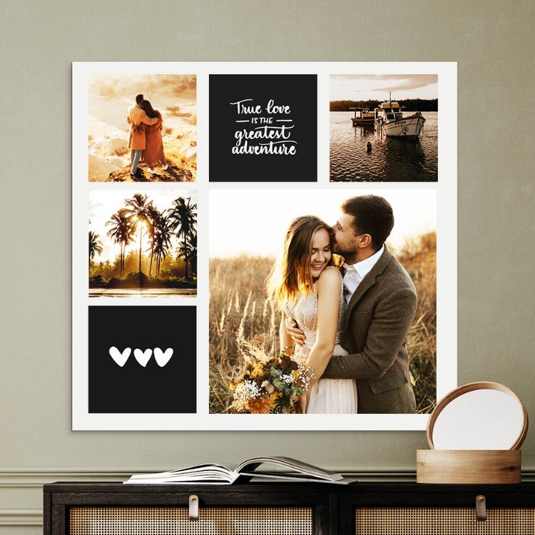 Fotocollage op canvas