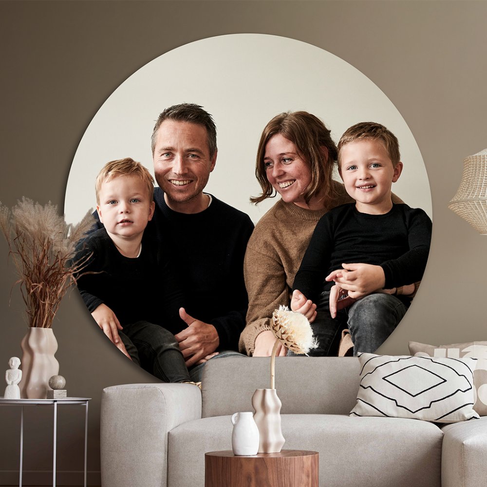 Foto op wandcirkel