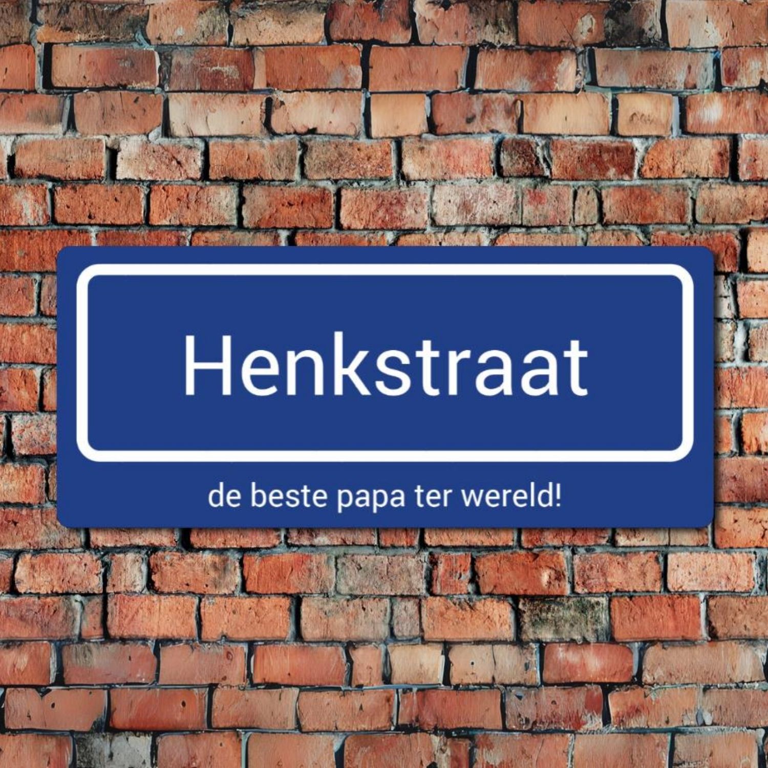 Straatnaambord vaderdag 2024