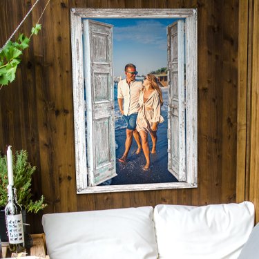 Tuinposter doorkijkje eigen foto