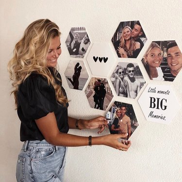 Hexagon collage
