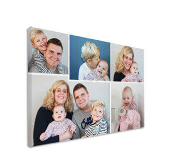 fotocollage op canvas