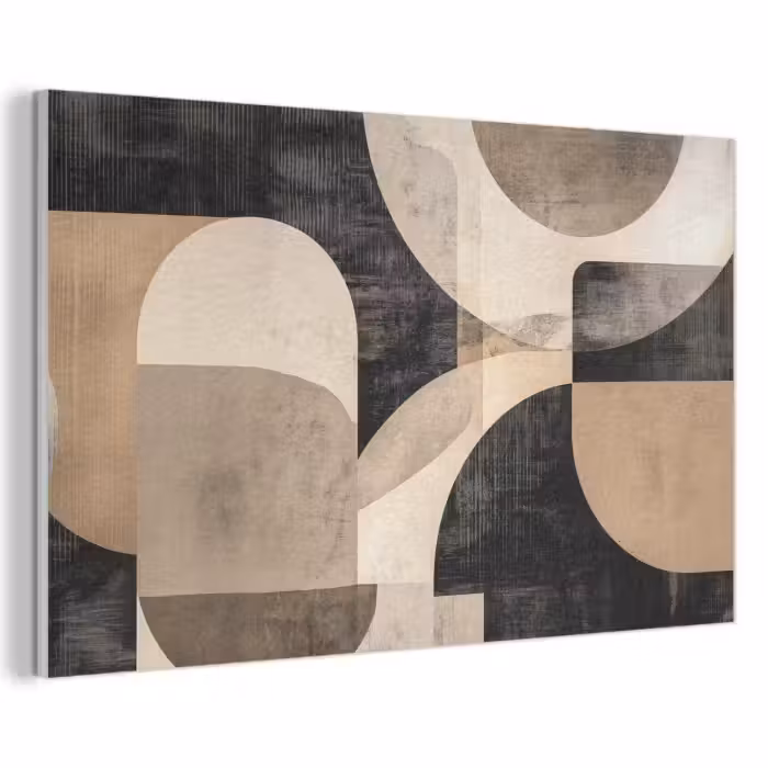 Akoestisch schilderij - Abstract - Vormen - Modern - Beige