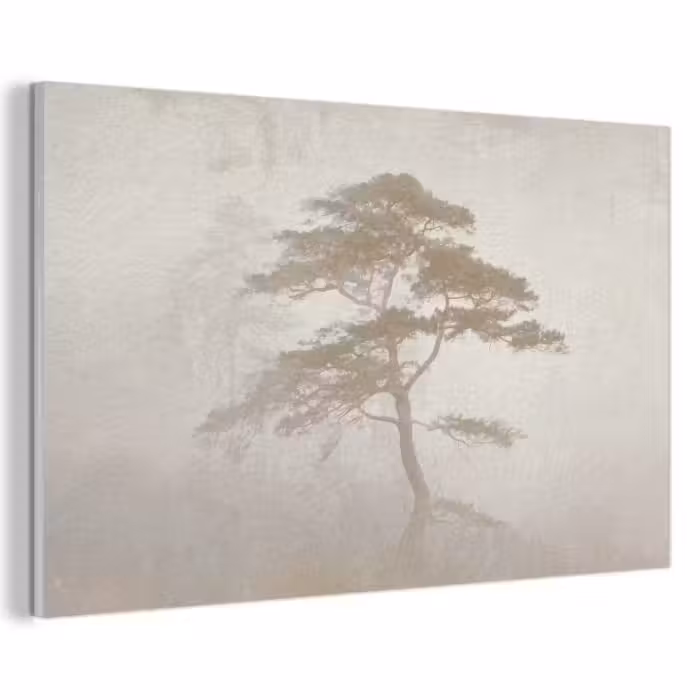Akoestisch schilderij - Boom - Oosterse stijl - Landschap