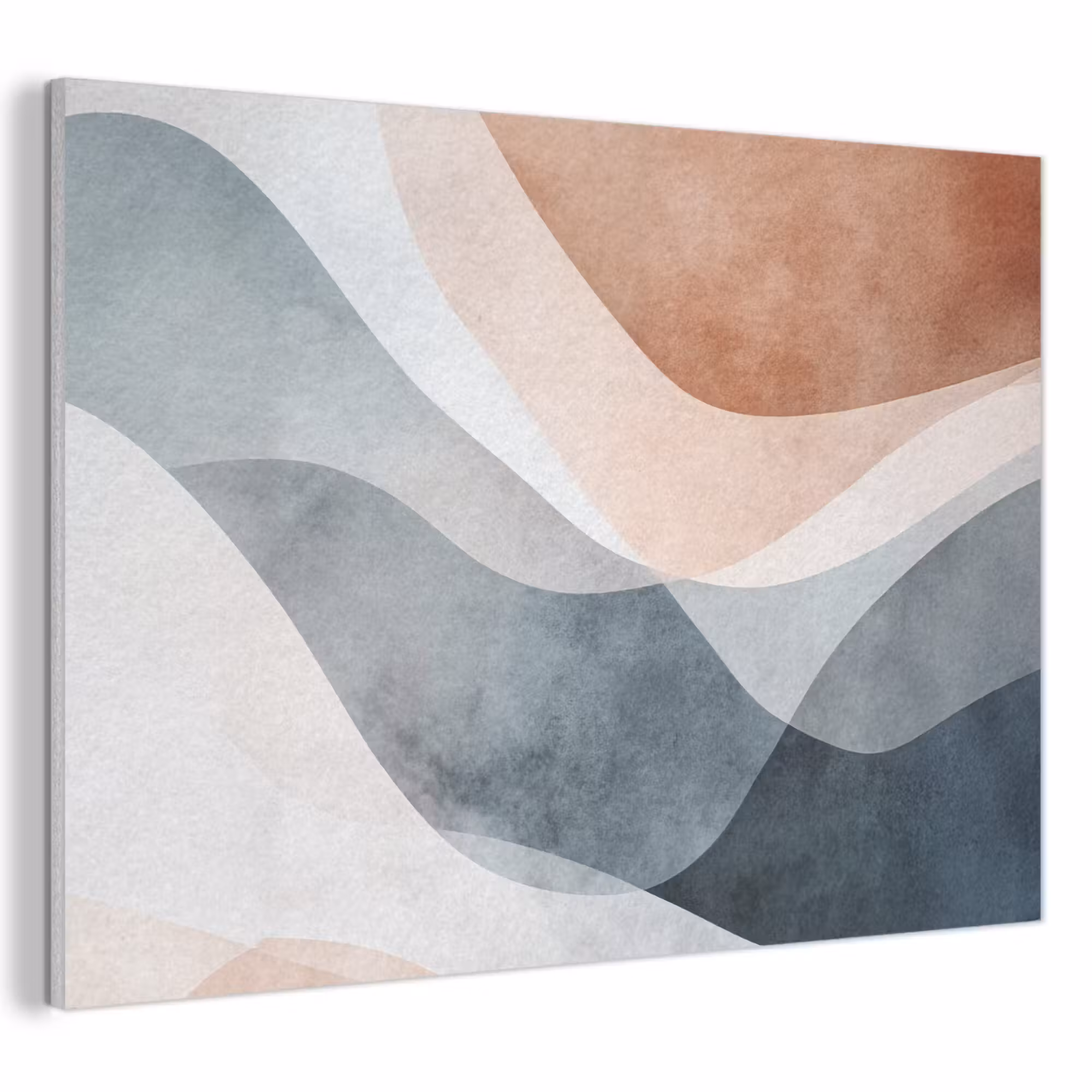 Akoestisch schilderij - Abstract - Golven - Blauw