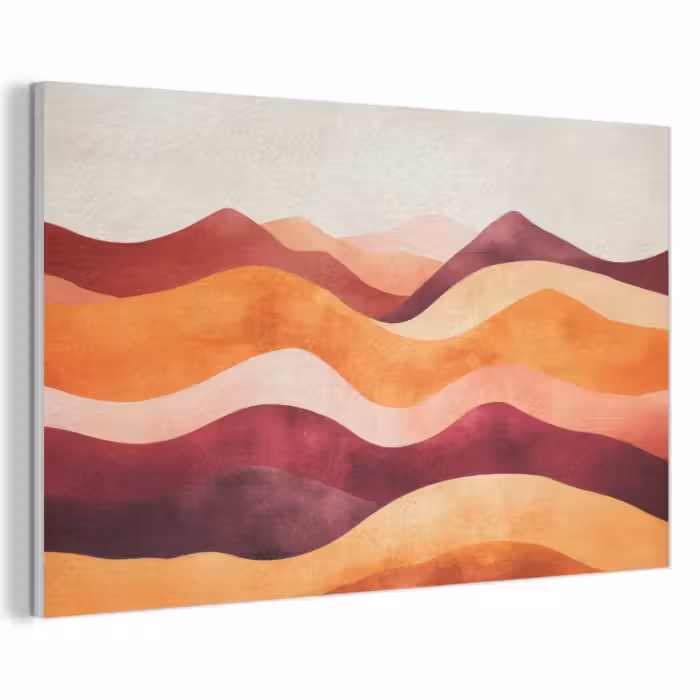 Akoestisch schilderij - Abstract - Landschap - Golven