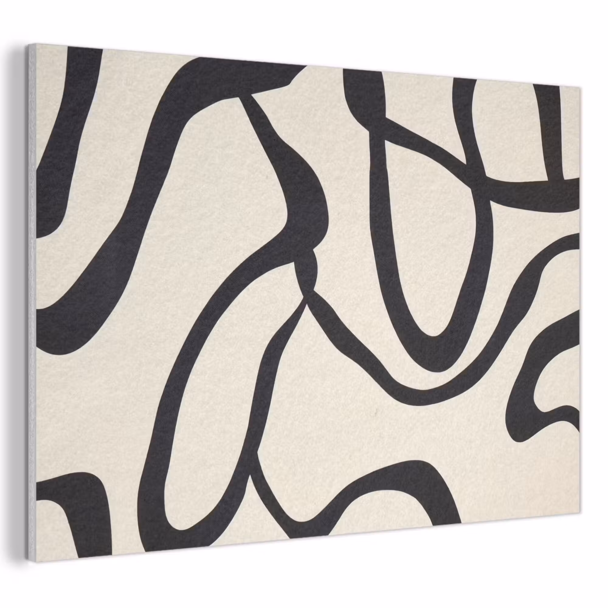 Akoestisch schilderij - Abstract - Lijnen - Modern - Beige