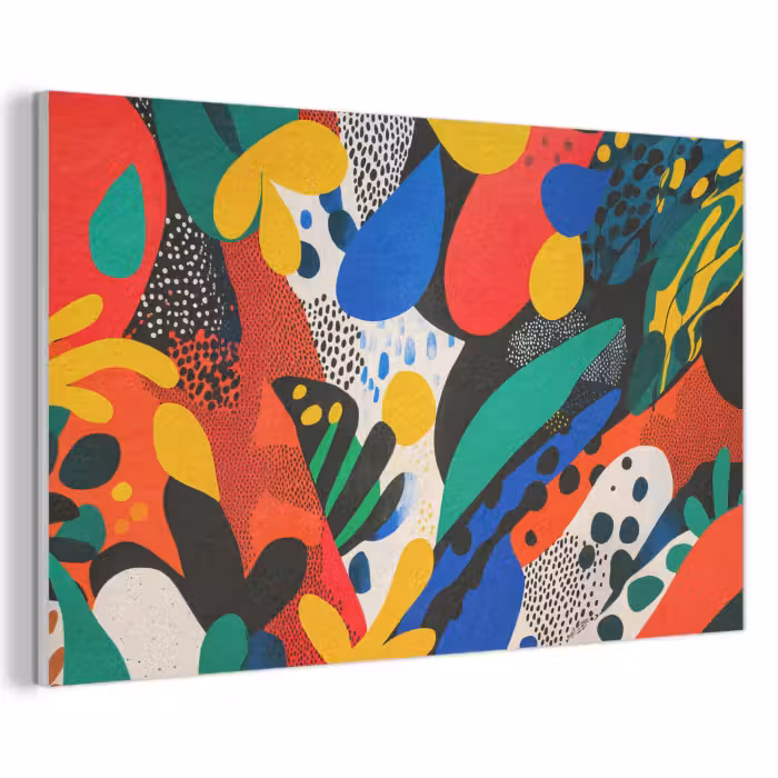 Akoestisch schilderij - Abstract - Planten - Vormen - Kleurrijk