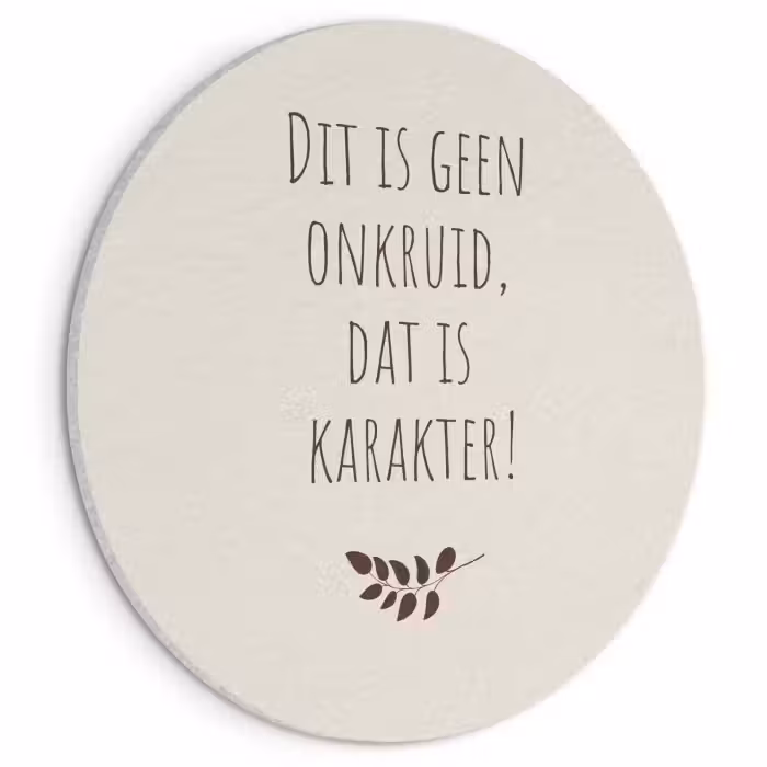 Akoestisch schilderij - Bruin - Minimalistisch - Quote - Zomer