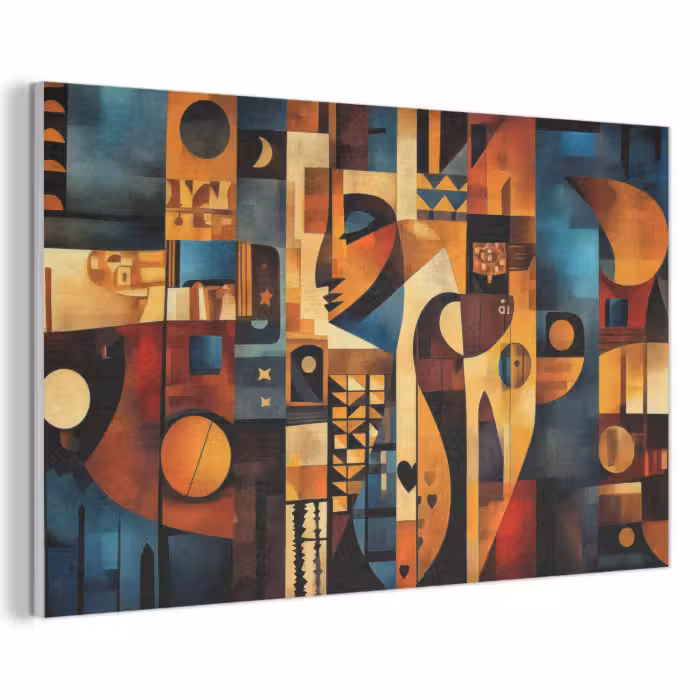 Akoestisch schilderij - Figuren - Abstract - Symbolen
