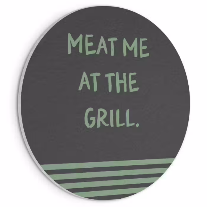 Akoestisch schilderij - Quote - Groen - Grill - Zomer