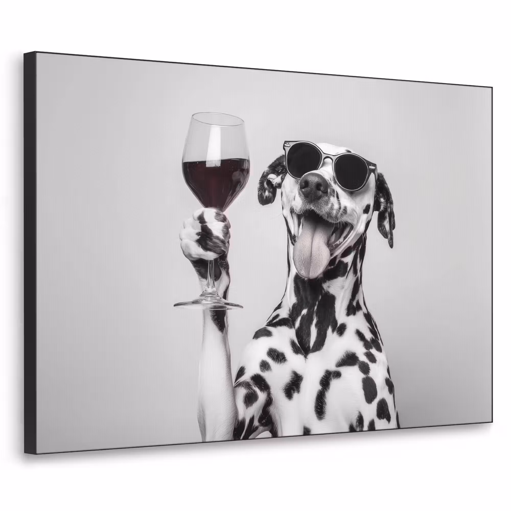 Art Frame - Zonnebril - Dalmatiër - Wijnglas - Tong