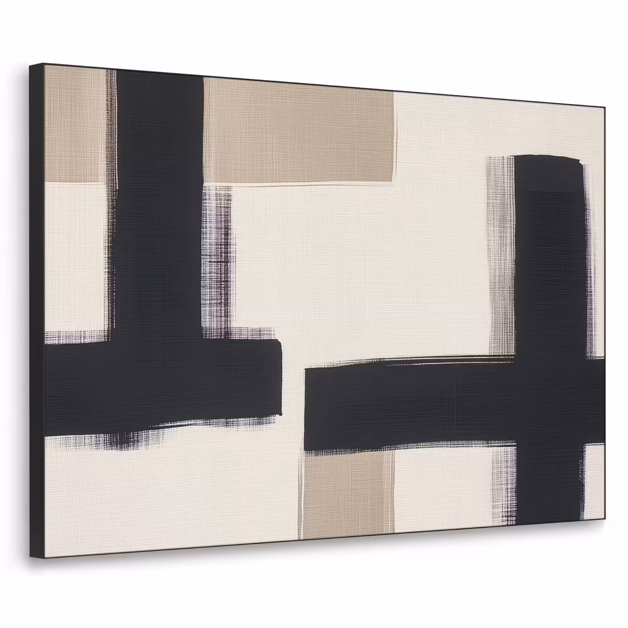 Art Frame - Zwart - Abstract - Japandi