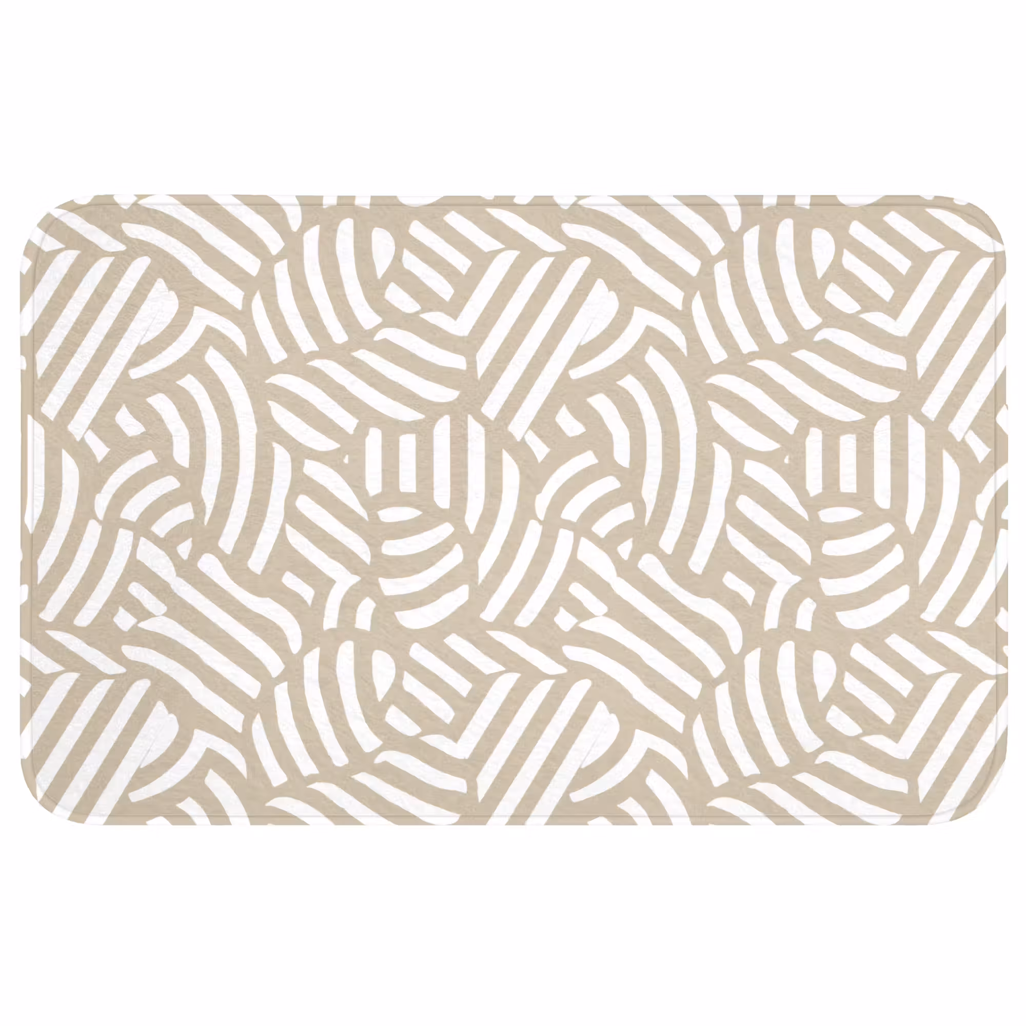 Badmat - Abstract - Modern - Beige