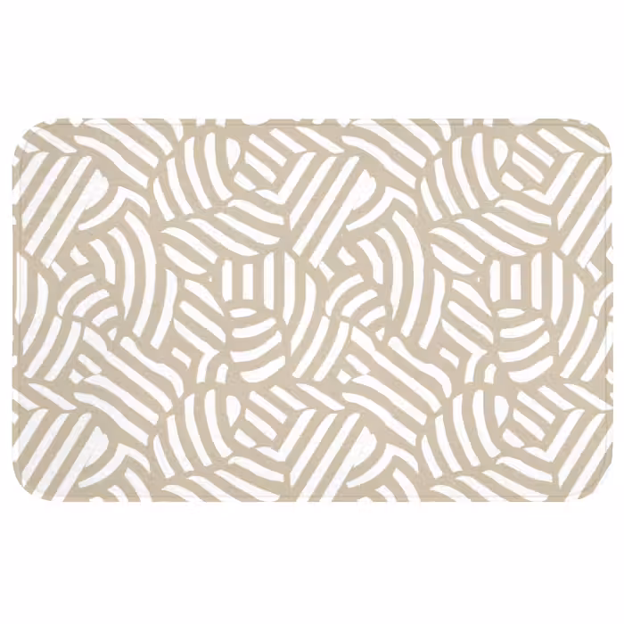 Badmat - Abstract - Modern - Beige