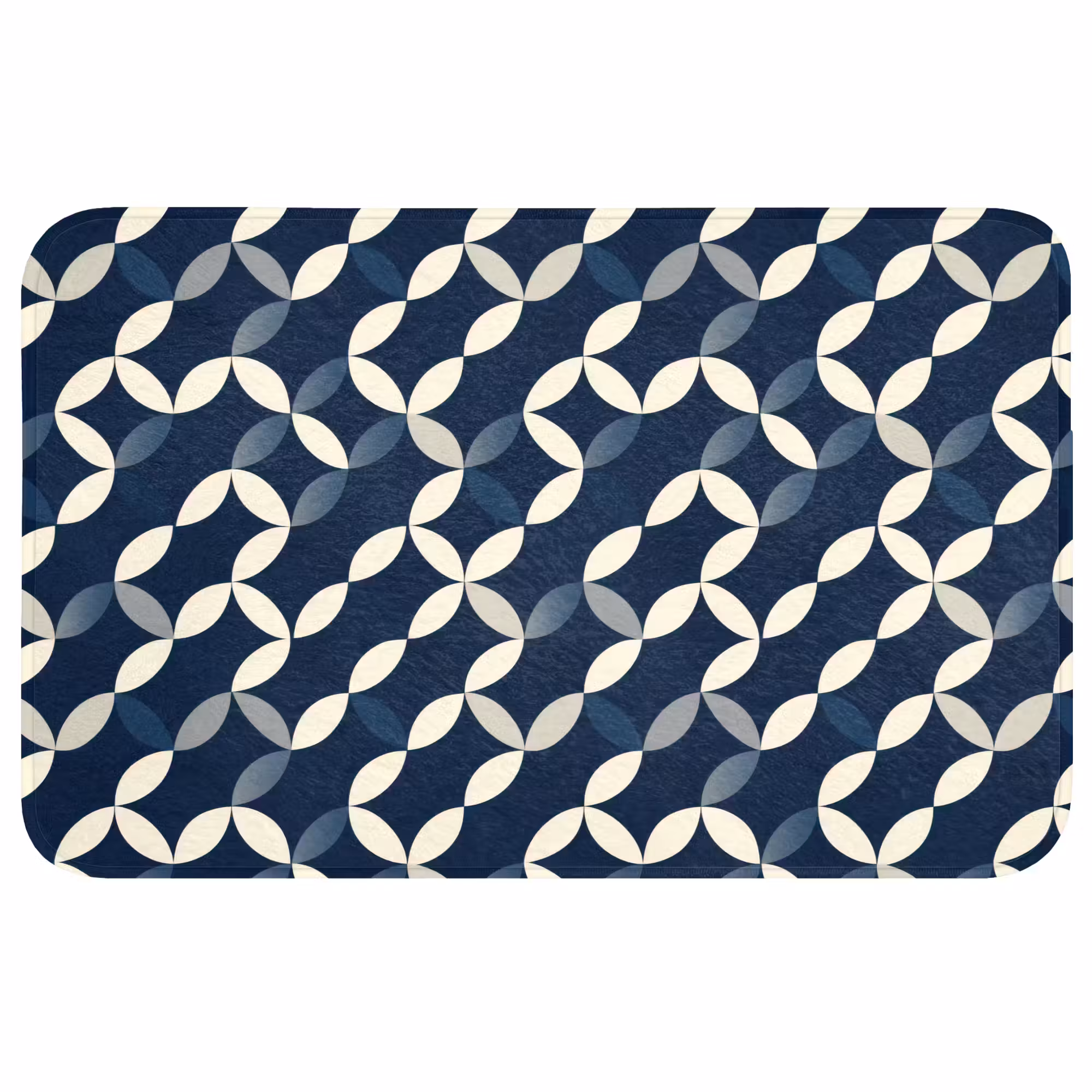 Badmat - Abstract - Patroon - Blauw